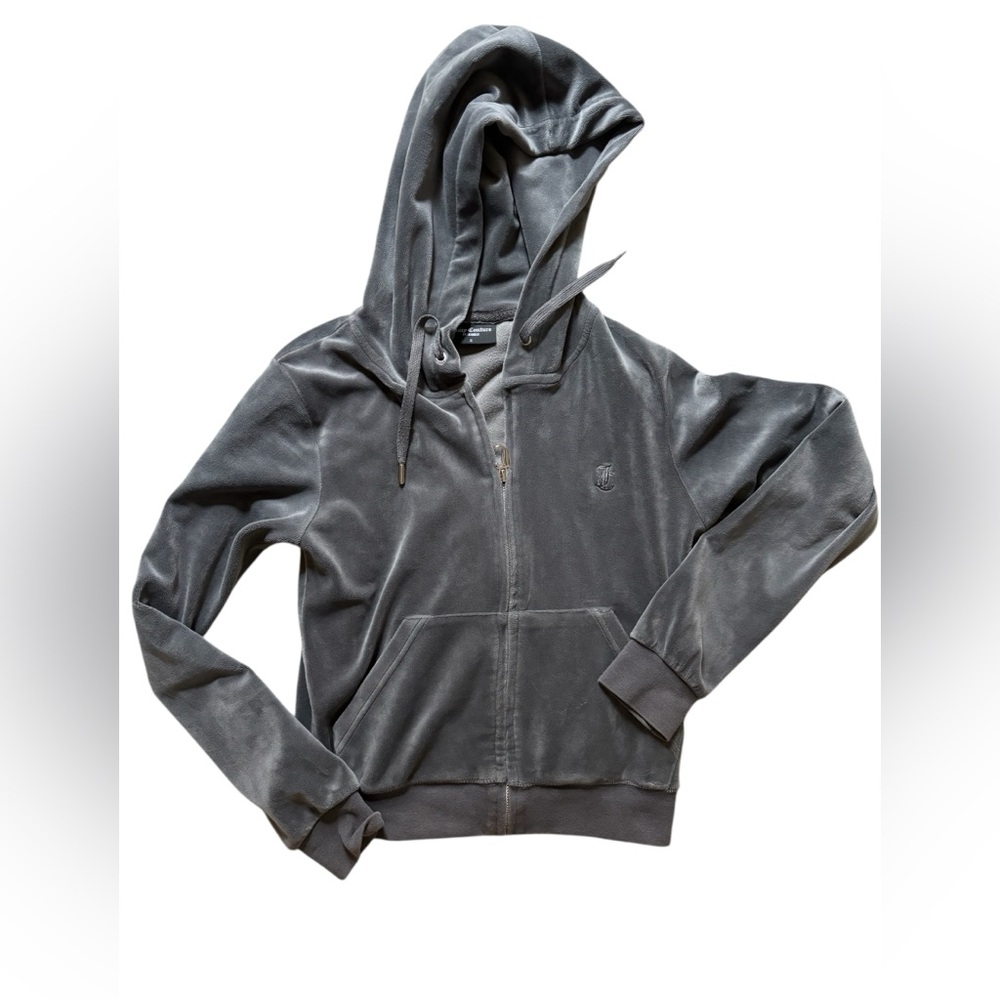 Juicy Couture Y2K Tracksuit Hoodie‎ Jacket Women's S Velour Sweatshirt Full Zip✅